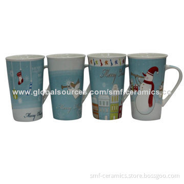 16oz New-bone China Mugs, Marble Design, Suitable for Tea or Coffee